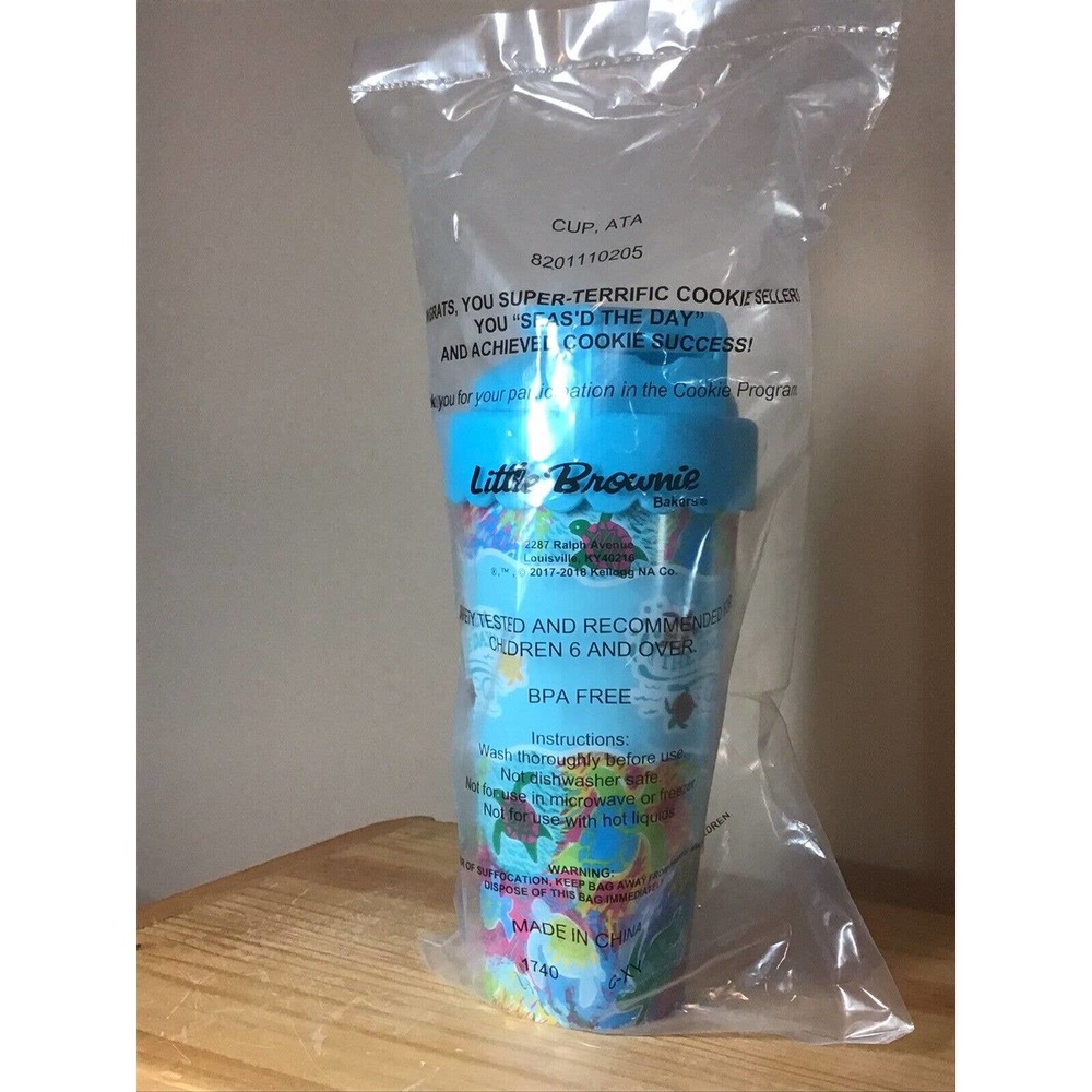 Little Brownie Bakers 2018 Initial Incentive Sea Turtles Tumbler Cup, NEW